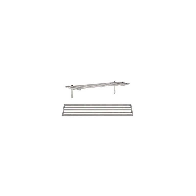 Stainless Steel Barred Wall Shelf - Kitchen Catering