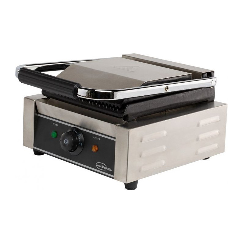 Simple Panini Grill - Grooved Plates | CombiSteel 7455.0450