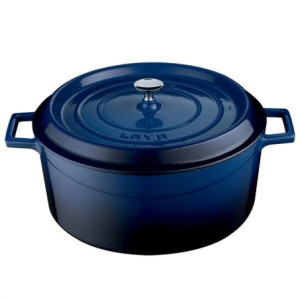 Cast Iron Dutch Oven Ø 28 cm Blue CombiSteel - Kitchen Accessory Chefs