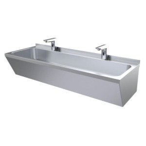 Lavabo Double en Inox CombiSteel 1200x425x165 mm - Cuisine Professionnelle