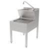 Stainless steel hand wash basin for optimal hygiene in professional kitchens