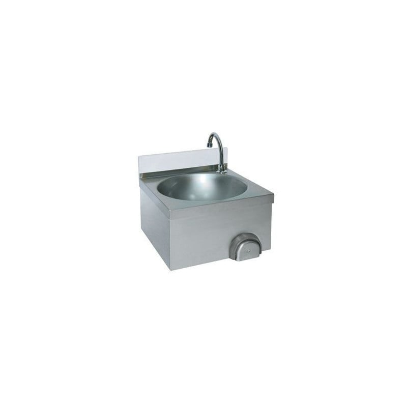 Professional hands-free operated hand wash basin - Combisteel, robust stainless steel