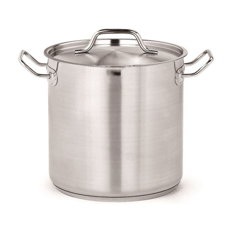 Marmite professionnelle en inox avec couvercle - 25L - CombiSteel