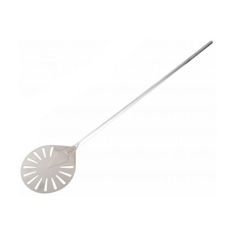 Perforated Round Stainless Steel Pizza Peel 1200 mm - Professional Quality