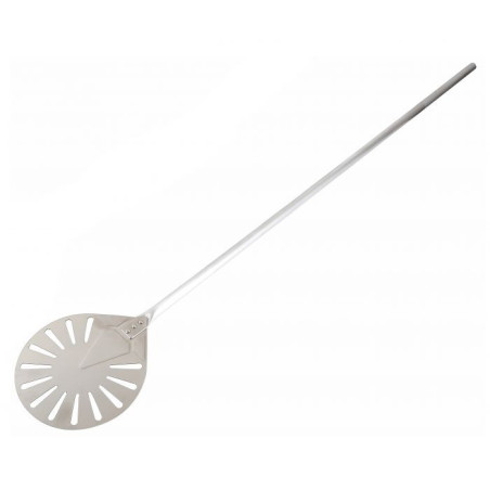 Perforated Round Stainless Steel Pizza Peel 1200 mm - Professional Quality