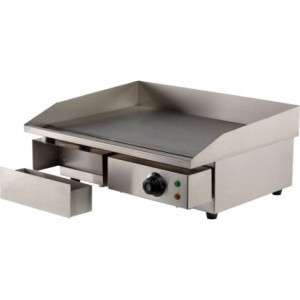 Smooth Electric Griddle 55 cm Combisteel - Stainless Steel & Powerful