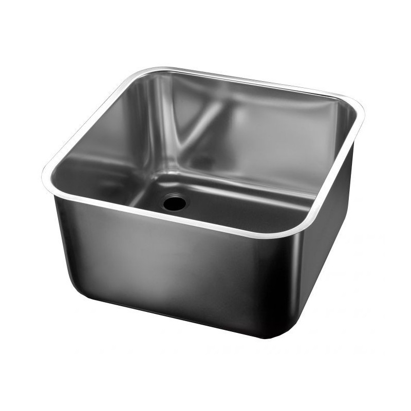 Square Stainless Steel Sink 400x400x300 mm - Combisteel • Resistance & Ease