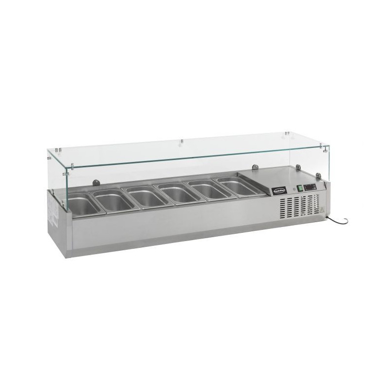 Refrigerated Saladette Counter - 6 GN 1/3 - CombiSteel | Static Cooling & Stainless Steel