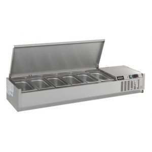 Refrigerated Saladette to Place Stainless Steel - GN 1/3 CombiSteel