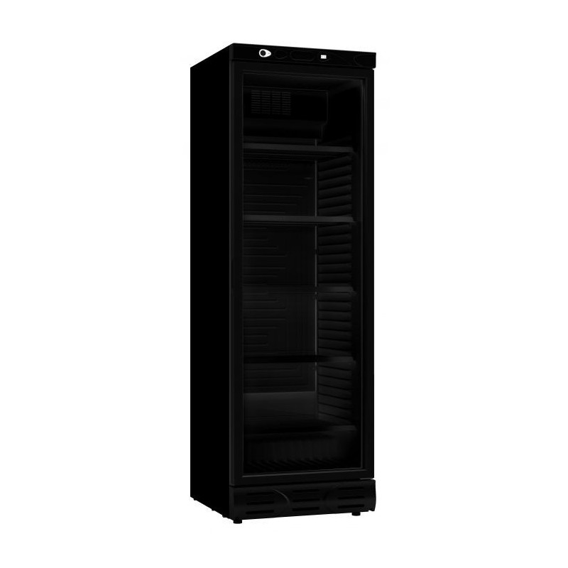 Armoire Réfrigérée à Boissons Noire à Porte Vitrée - 382 L