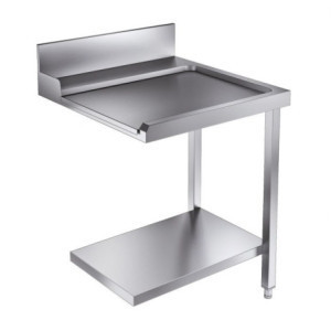 Loading Table with Shelf and Backsplash CombiSteel - L 700 x D 750 mm