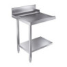Ladetisch mit Regal und Aufkantung - Links - L 700 x T 750 mm - CombiSteel
