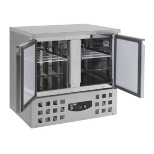 Positive Refrigerated Table 2 Doors - 257 L CombiSteel: Efficient and Compact