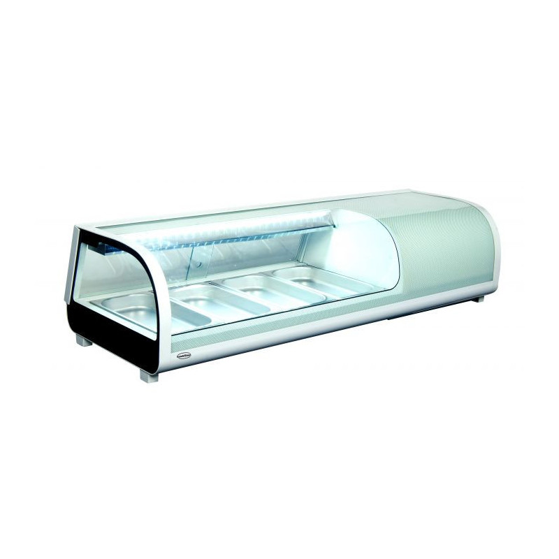 LED-beleuchtete Sushi-Vitrine - 42 Liter CombiSteel