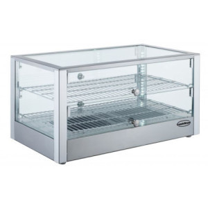 Wärmevitrine 80L aus Edelstahl - CombiSteel