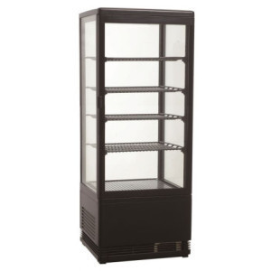 Black Refrigerated Display Case 98L Combisteel - Elegant and High-Performance Solution