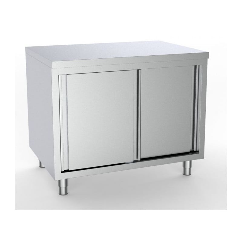 Stainless Steel Low Cabinet with 2 Doors - Professional Quality