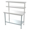 Edelstahltisch mit 2 Etagen - L 1500 x T 600 mm - CombiSteel