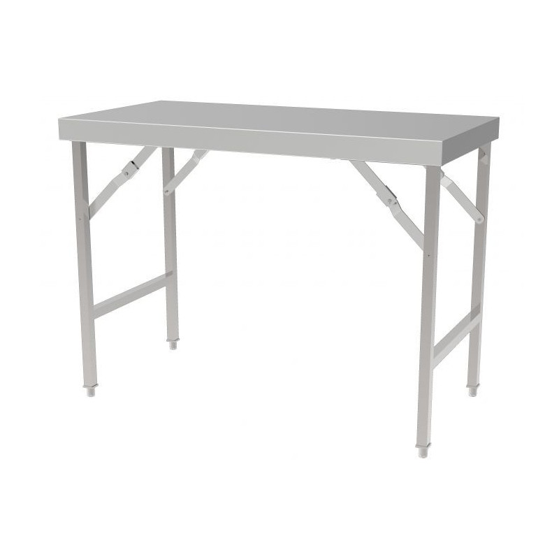 Stainless Steel Folding Table L 1800 x D 700 mm - Robust and practical