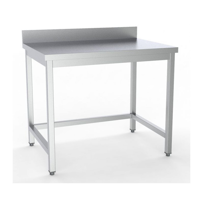 Stainless Steel Table with Backsplash - L 1800 x D 700 mm - CombiSteel | Professional Kitchen