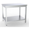 Stainless Steel Table with Shelf - L 1200 x D 600 mm