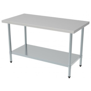 Stainless Steel Table with Shelf 2000x700 mm - CombiSteel Quality