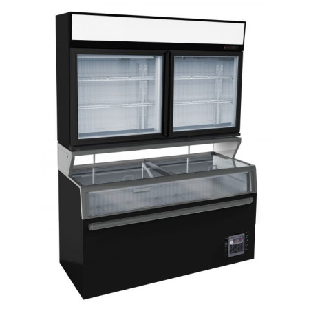 Wall Display and Black Sideboard - CombiSteel 898 L | Professional Refrigeration