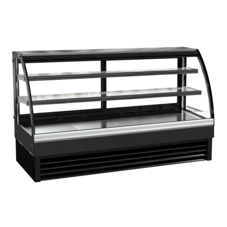 Curved Glass Refrigerated Display Case CombiSteel 400 L - Elegant and Efficient