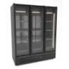 Positive Kühlschrank Schwarz - 2 Glastüren - 1555 L - CombiSteel