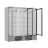 Vitrine Réfrigérée Positive en Inox - 3 Portes Vitrées - 1530 L