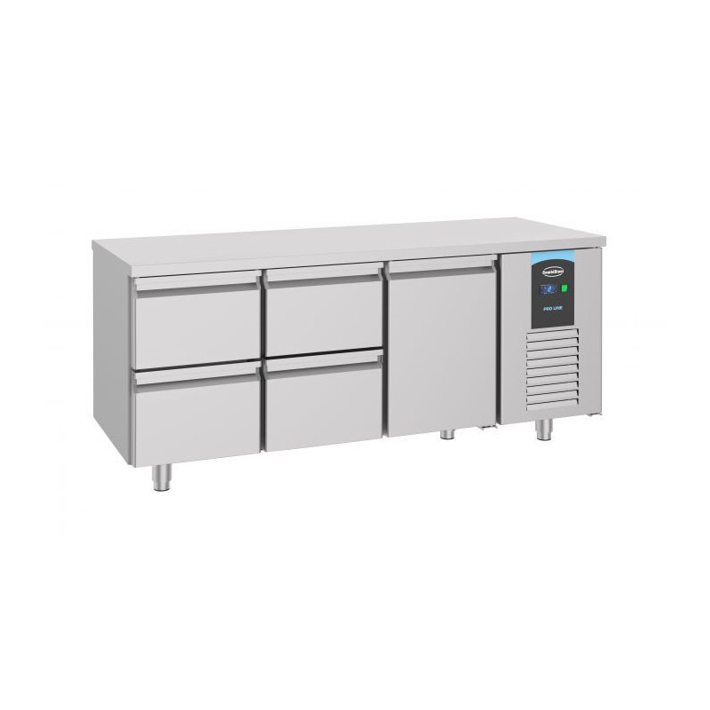 Refrigerated Positive Table GN 1/1 - 474 L - Door and 4 Drawers - CombiSteel