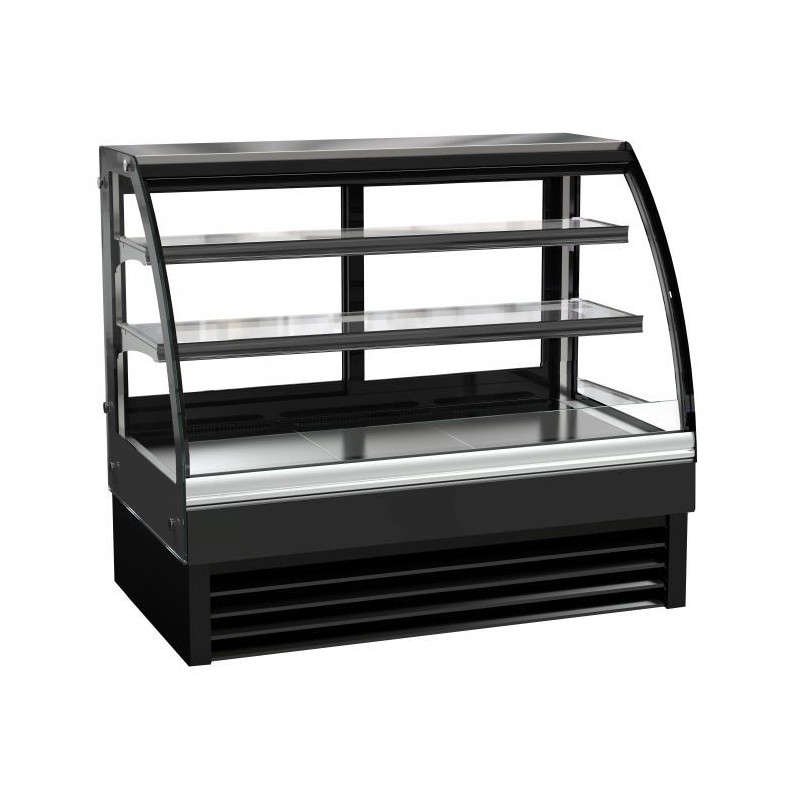 Curved Glass Chilled Display Cabinet - 236 L - CombiSteel: Professional solution for fresh products