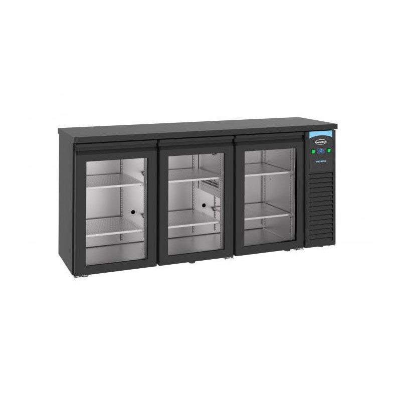 Refrigerated Back Bar 3 Glass Doors 500 L - CombiSteel - Ventilated Cooling