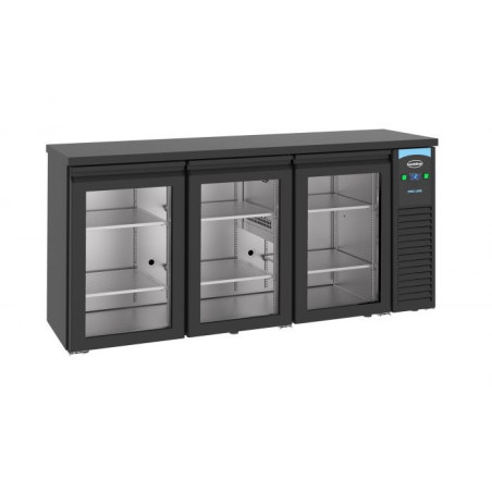 Refrigerated Back Bar 3 Glass Doors 500 L - CombiSteel - Ventilated Cooling