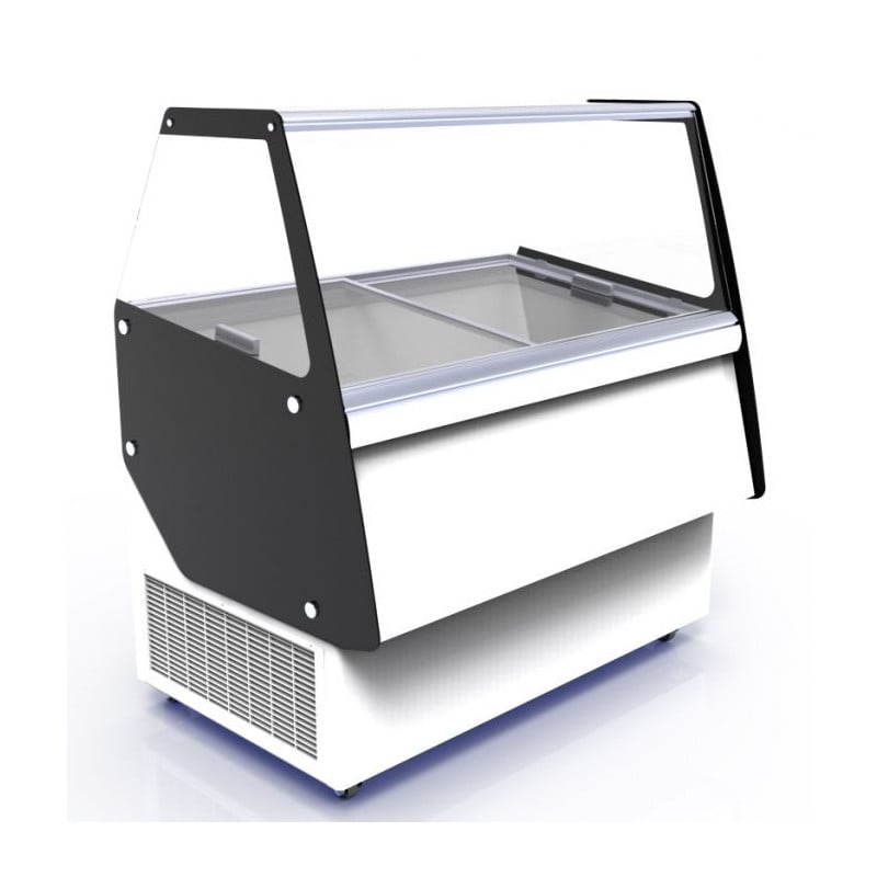 Cuba Ice Cream Display Case - Capacity 13 x 5 L - CombiSteel - High Performance