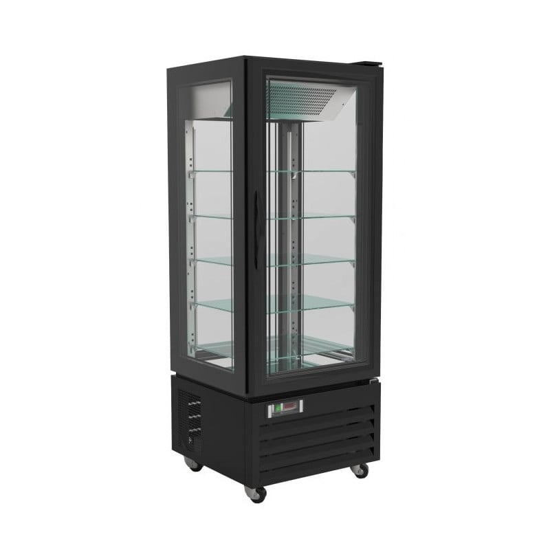 Vitrine Réfrigérée Pâtissière 400L - CombiSteel Effet Noir