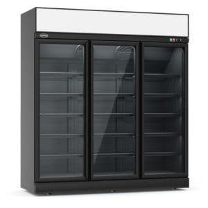 Positive Kühlvitrine mit 3 Glastüren - 1530 L - CombiSteel