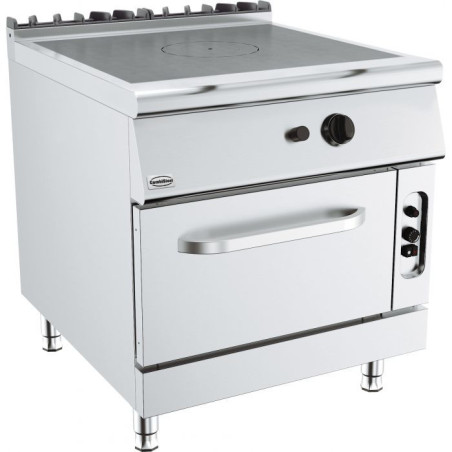 Cuisinière à Plaque Coup de Feu avec Four à Gaz - Base 900 - 11000 W | CombiSteel