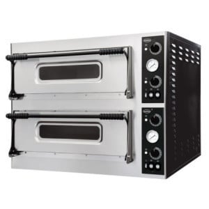 Pizzaofen Doppelkammer - 2 x 6 Pizzen - Combisteel 400V