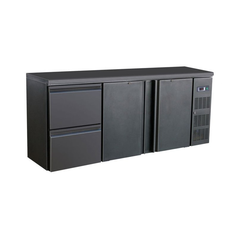 Refrigerated Back Bar 537L - 2 Doors and 2 Drawers CombiSteel