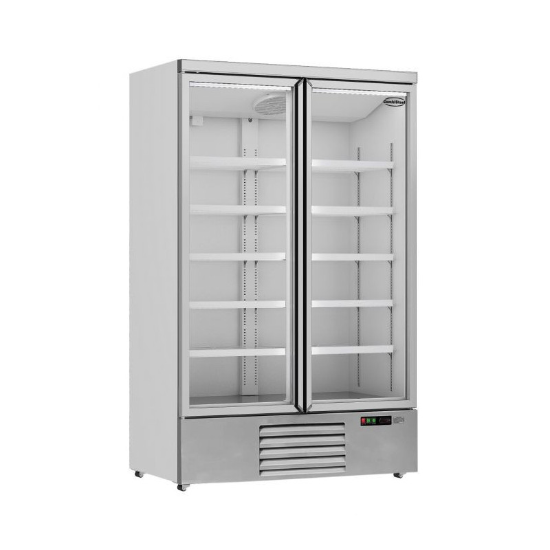 Armoire Réfrigérée Positive Inox 2 Portes Vitrées 1000 L CombiSteel