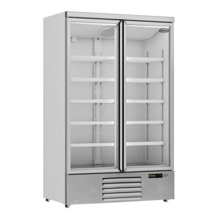 Armoire Réfrigérée Positive Inox 2 Portes Vitrées 1000 L CombiSteel