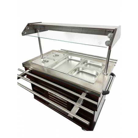 CombiSteel Hot Buffet - Stainless Steel GN 1/1 & LED Lighting