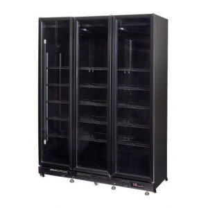 Positive Refrigerated Display Case with 3 Glass Doors - 1200 L - CombiSteel
