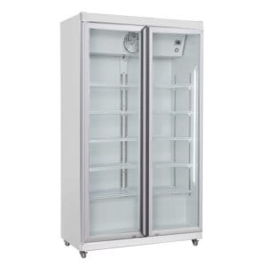 Positive Kühlvitrine - 2 Glastüren - 785 L - CombiSteel