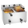 Fritteuse SNACK IV Plus Bartscher | Doppelbehälter, optimale Temperatur 190°C