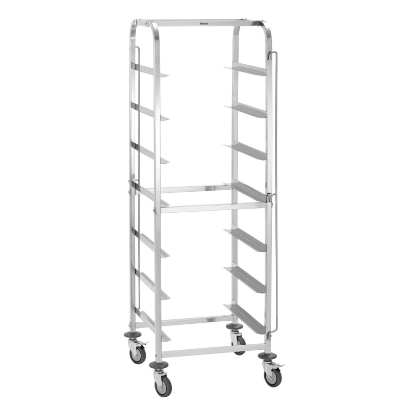 ASP700 Bartscher washing trolley with compartments: Efficient professional storage.