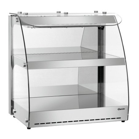 Heated Display Case 5900 2ER Bartscher in Stainless Steel