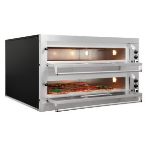 Vier Pizzaöfen Bartscher ET205 2BK 1050x1050 - Professioneller Ofen für 18 Pizzen