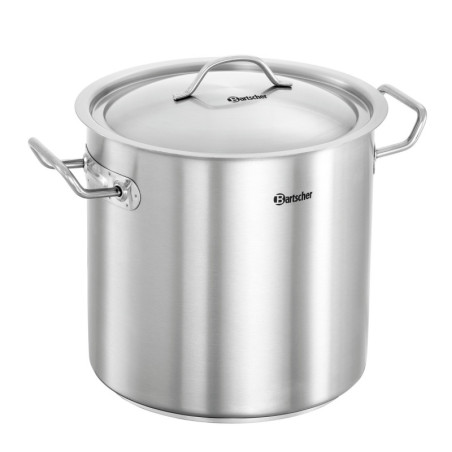 Professional stainless steel stockpot - 11 liters, induction compatible